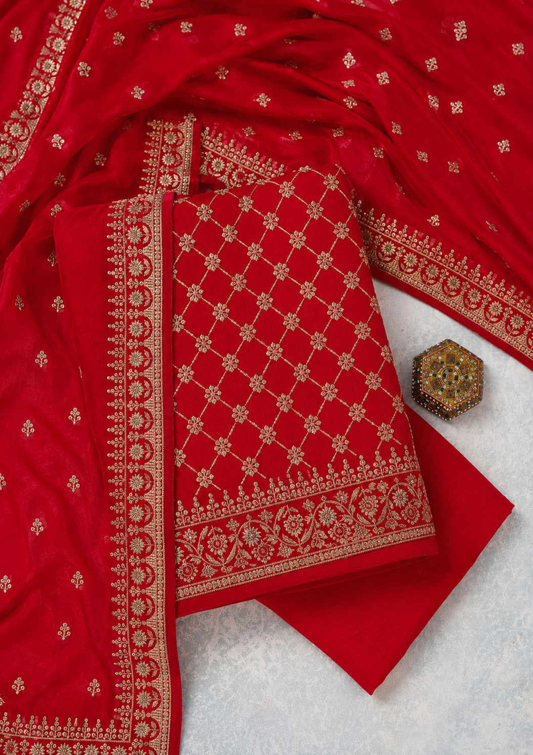 Red Dress Materials