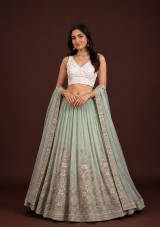 Georgette Lehengas