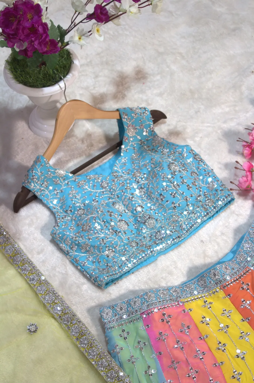 Starfall Luxe Sequin Georgette Lehenga