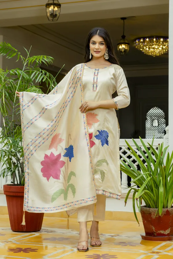 Elegant Camel Shade Salwar Suit Set