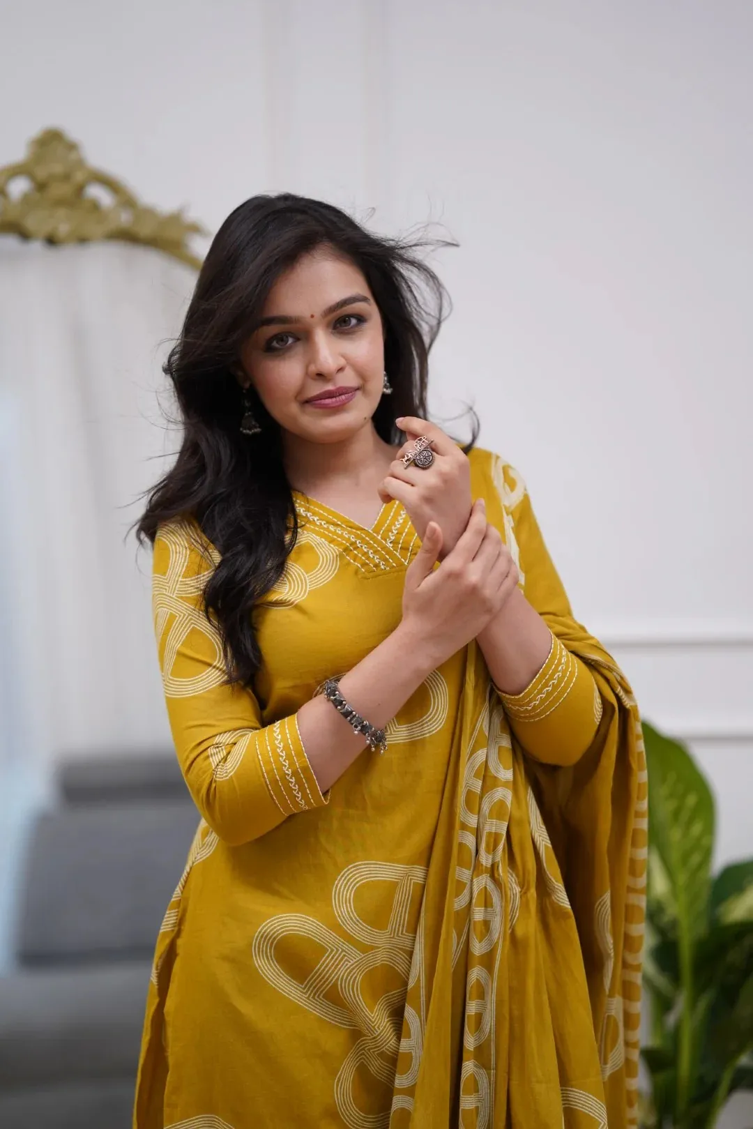 Yellow Chanderi Radiance Embroidered Suit