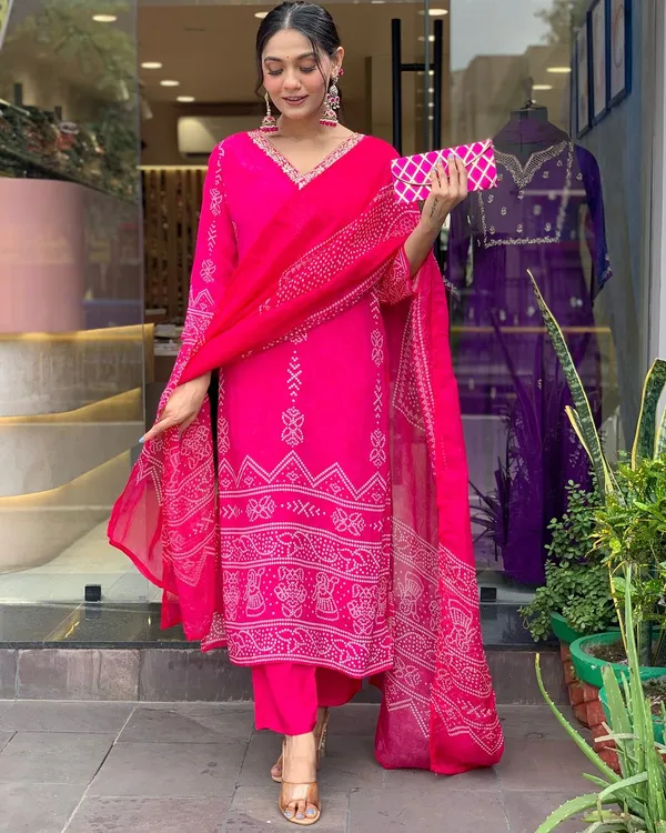 Pink Salt Gotapatti Salwar Suit Set