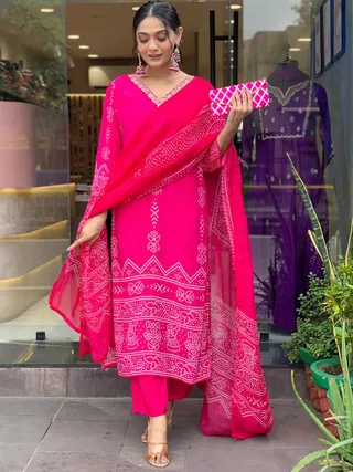 Pink Salt Gotapatti Salwar Suit Set