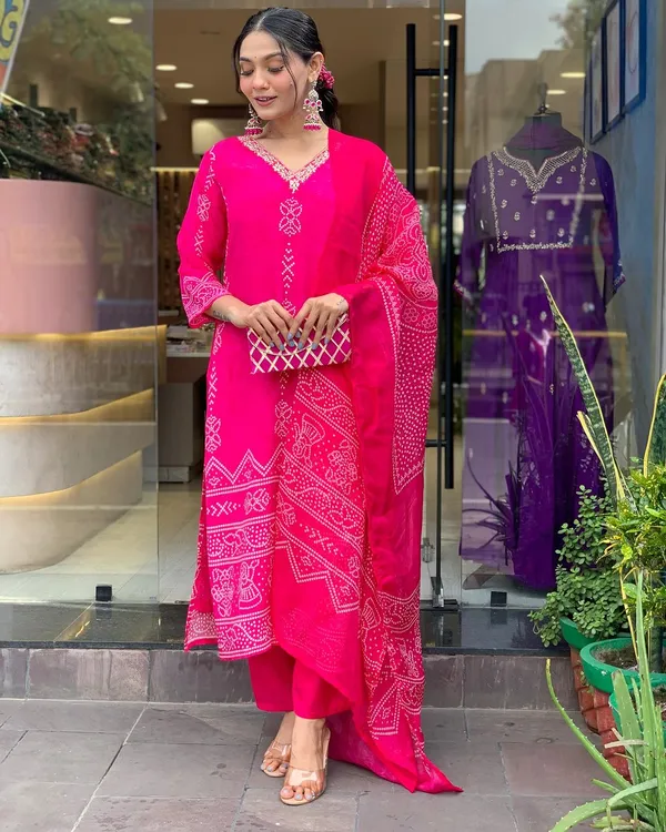 Pink Salt Gotapatti Salwar Suit Set