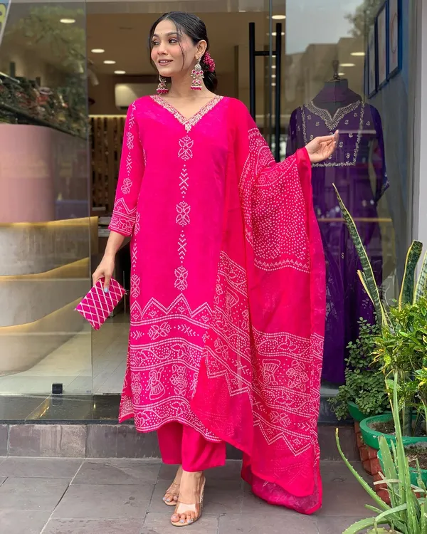 Pink Salt Gotapatti Salwar Suit Set