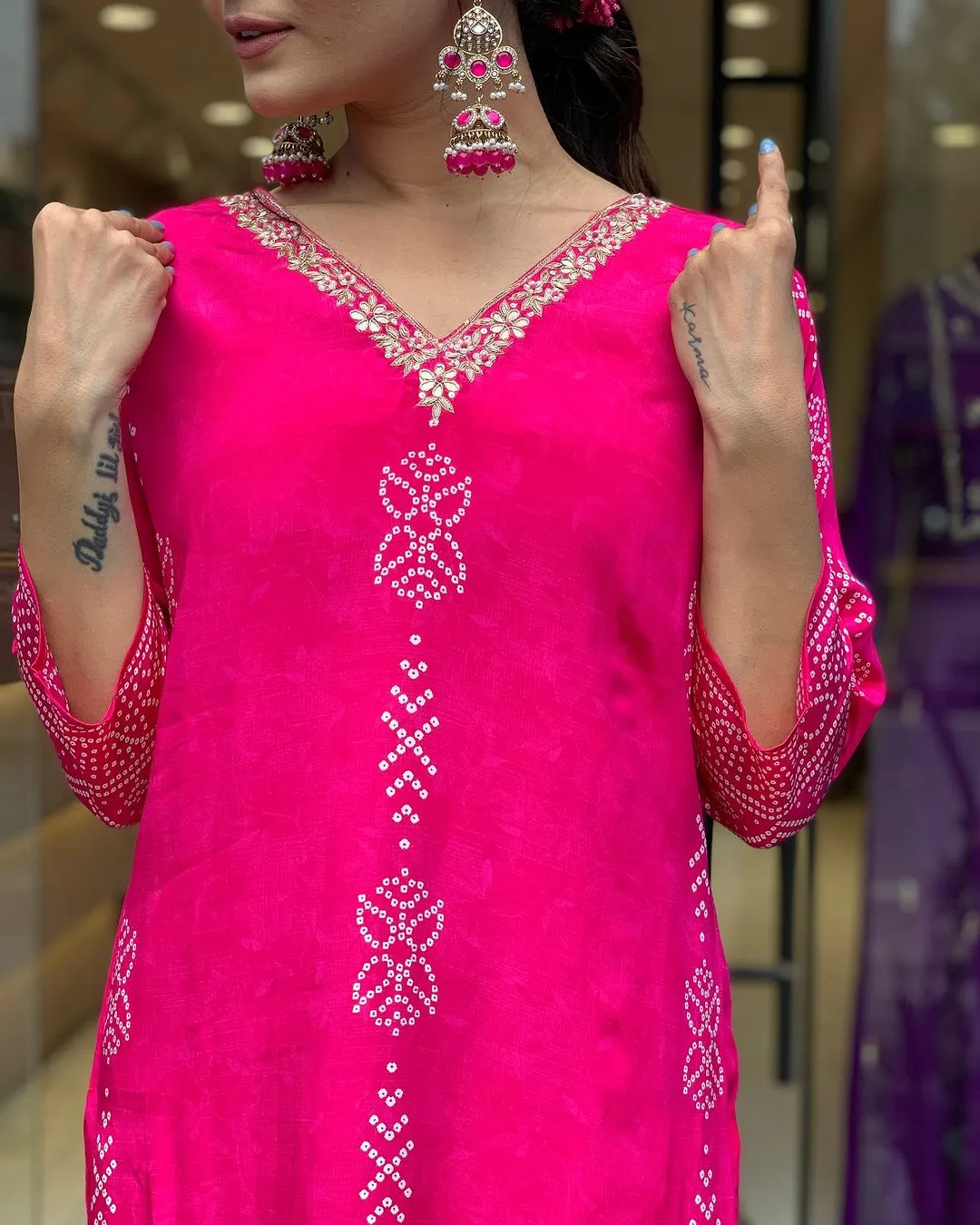 Pink Salt Gotapatti Salwar Suit Set