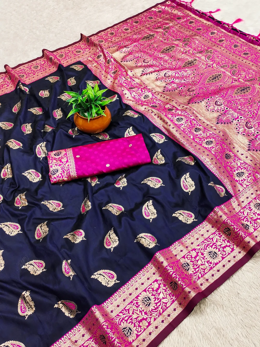 Royal Banarasi Soft Silk Zari Weave Saree