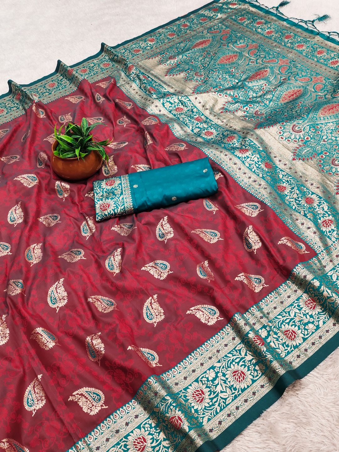 Royal Banarasi Soft Silk Zari Weave Saree
