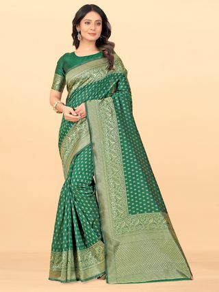 Banarasi Soft Silk Jacquard Zari Saree