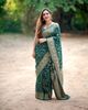 Green Banarasi Soft Silk Zari Weave Saree
