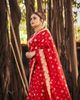 Red Banarasi Soft Silk Zari Weave Sareee