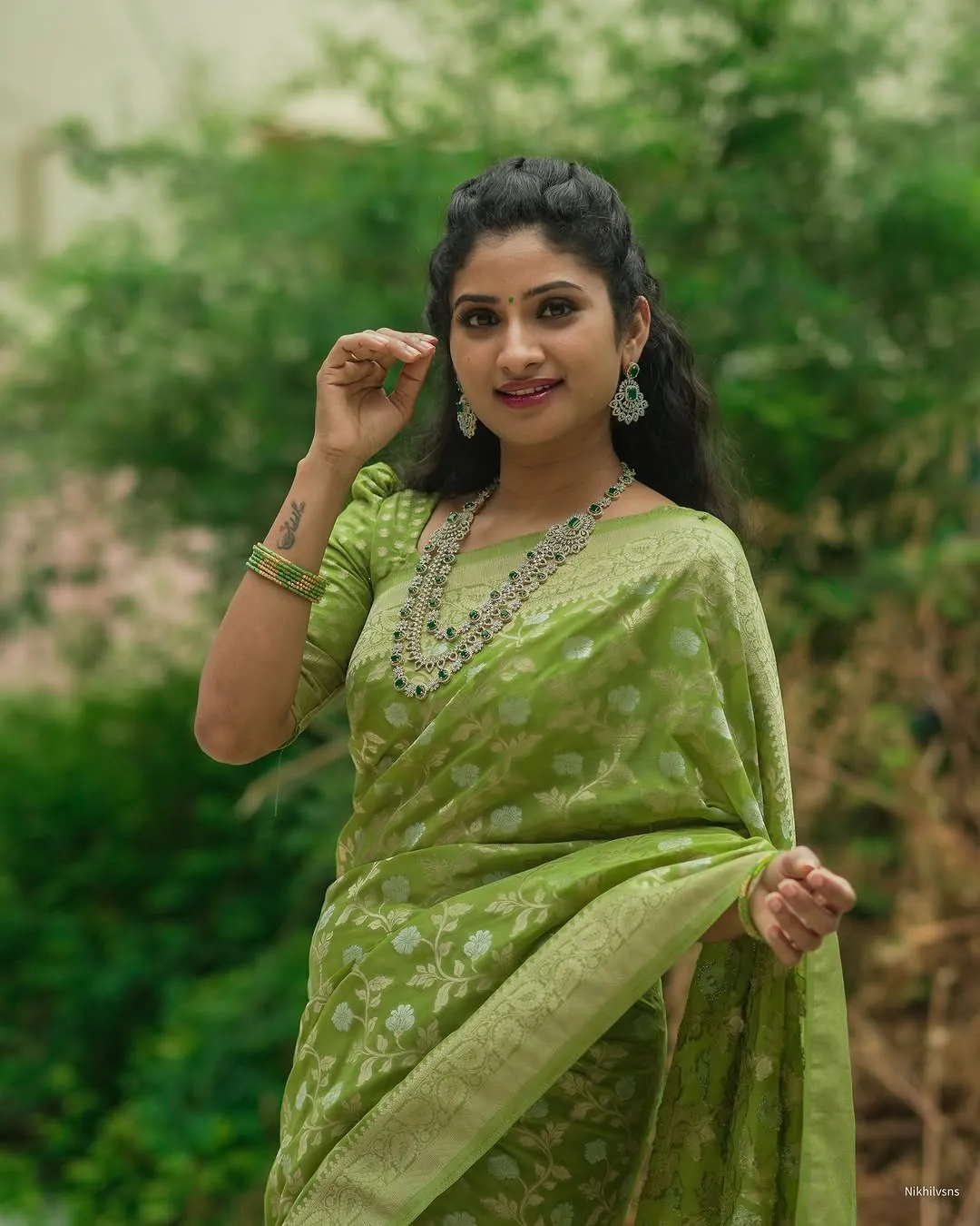 Light Green Banarasi Soft Silk Zari Weave Saree