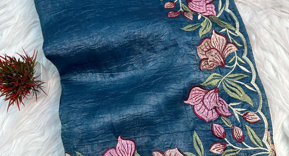 Kaamdani Sarees Feel Festive Even When the Embroidery Stays Delicate