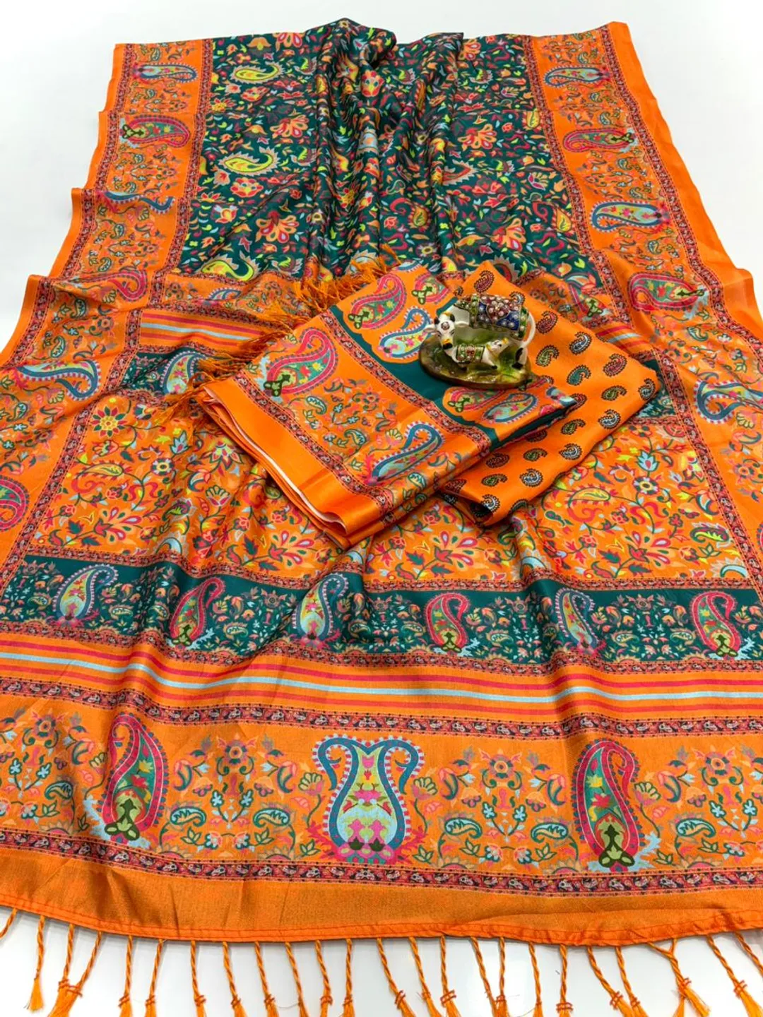 Heritage Paisley Pashmina Saree