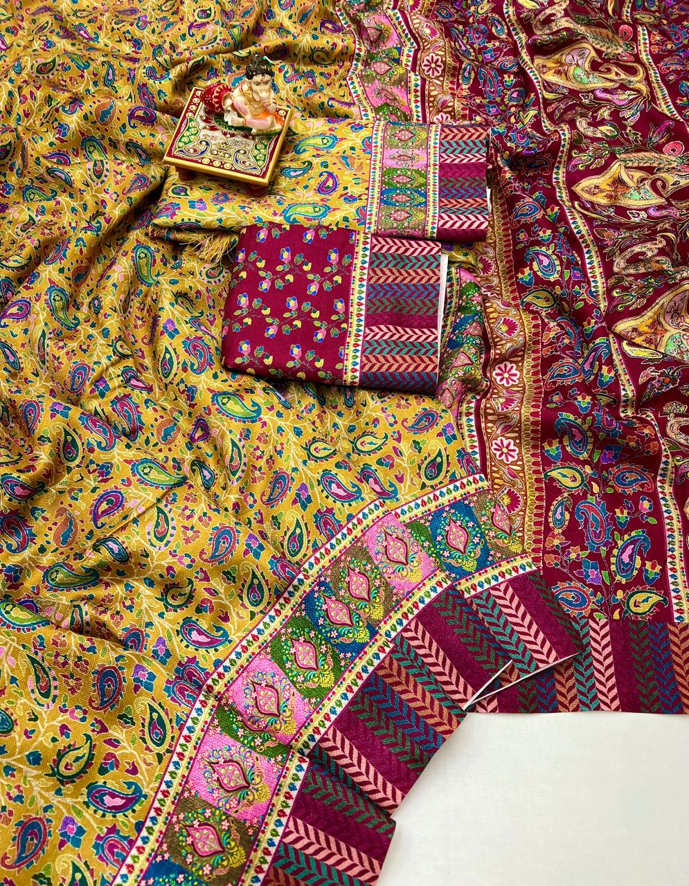 Mustard saree