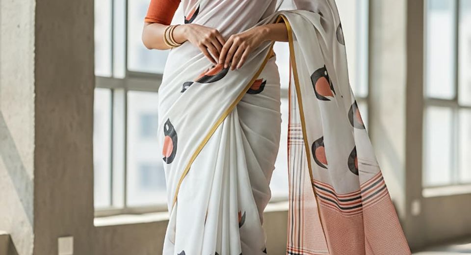 Best Blouse Colours for White and Gold Kerala Sarees That Always Look Elegant