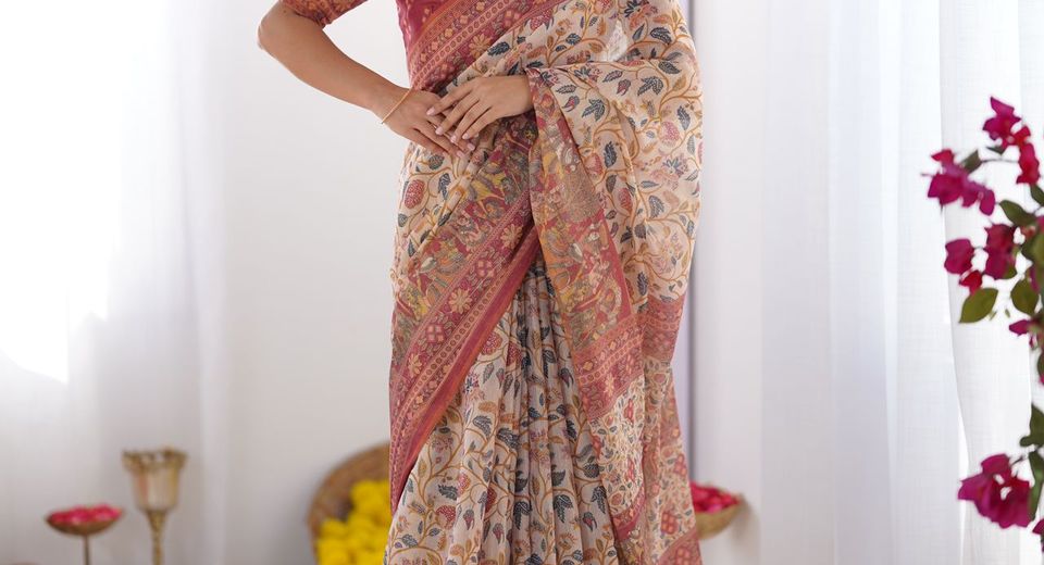 Dabu Print Sarees Carry a Different Character From Regular Block Prints