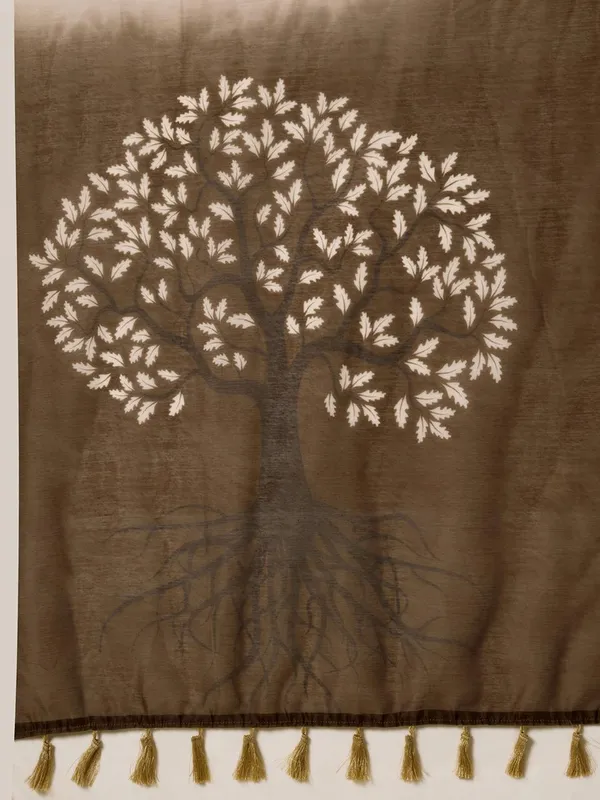 Beige Grace Cotton Silk Saree for Daily Wear