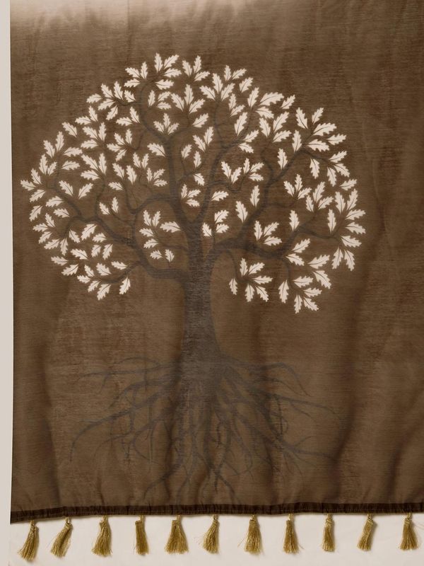 Beige Grace Cotton Silk Saree for Daily Wear