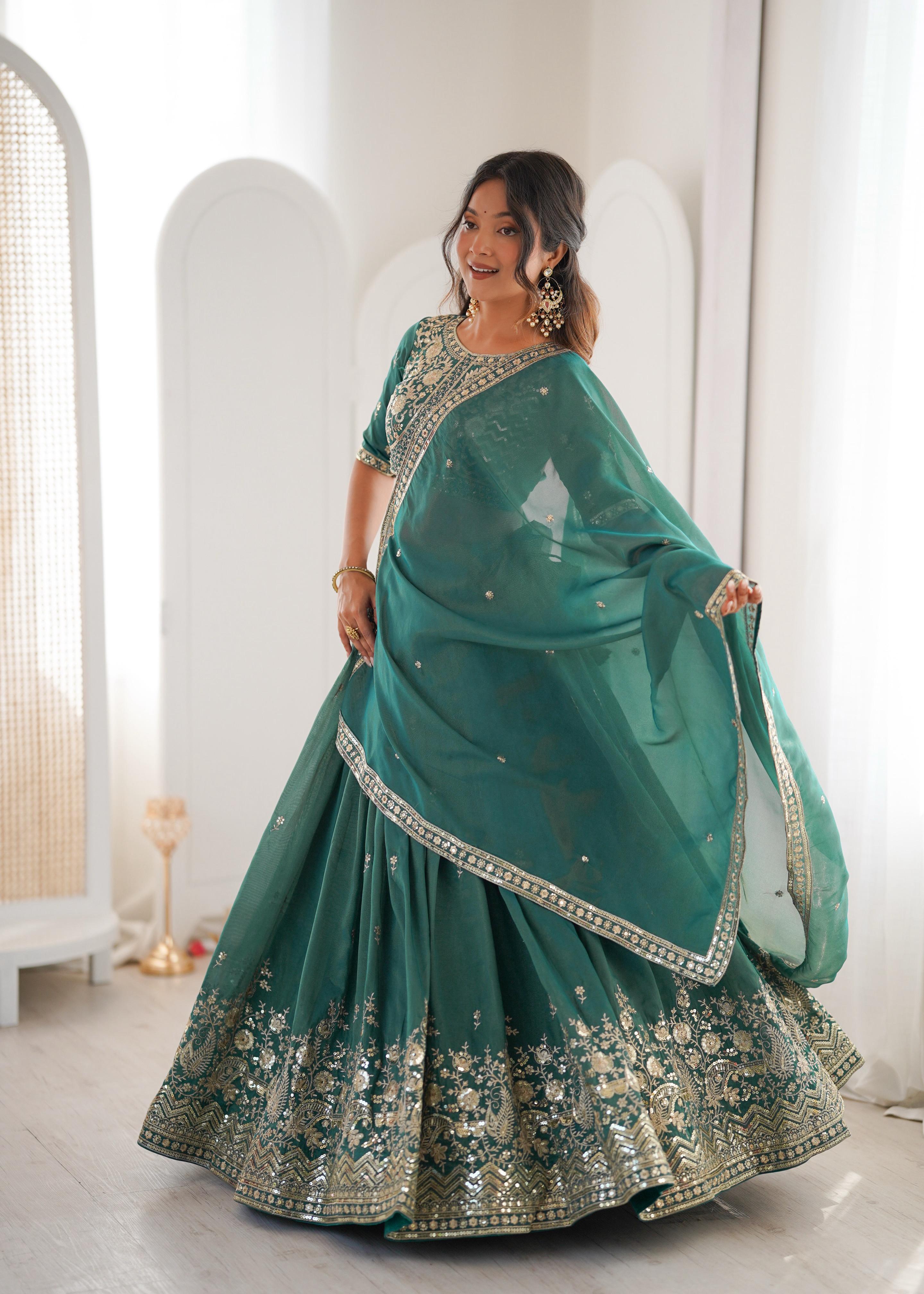 Silk lehenga