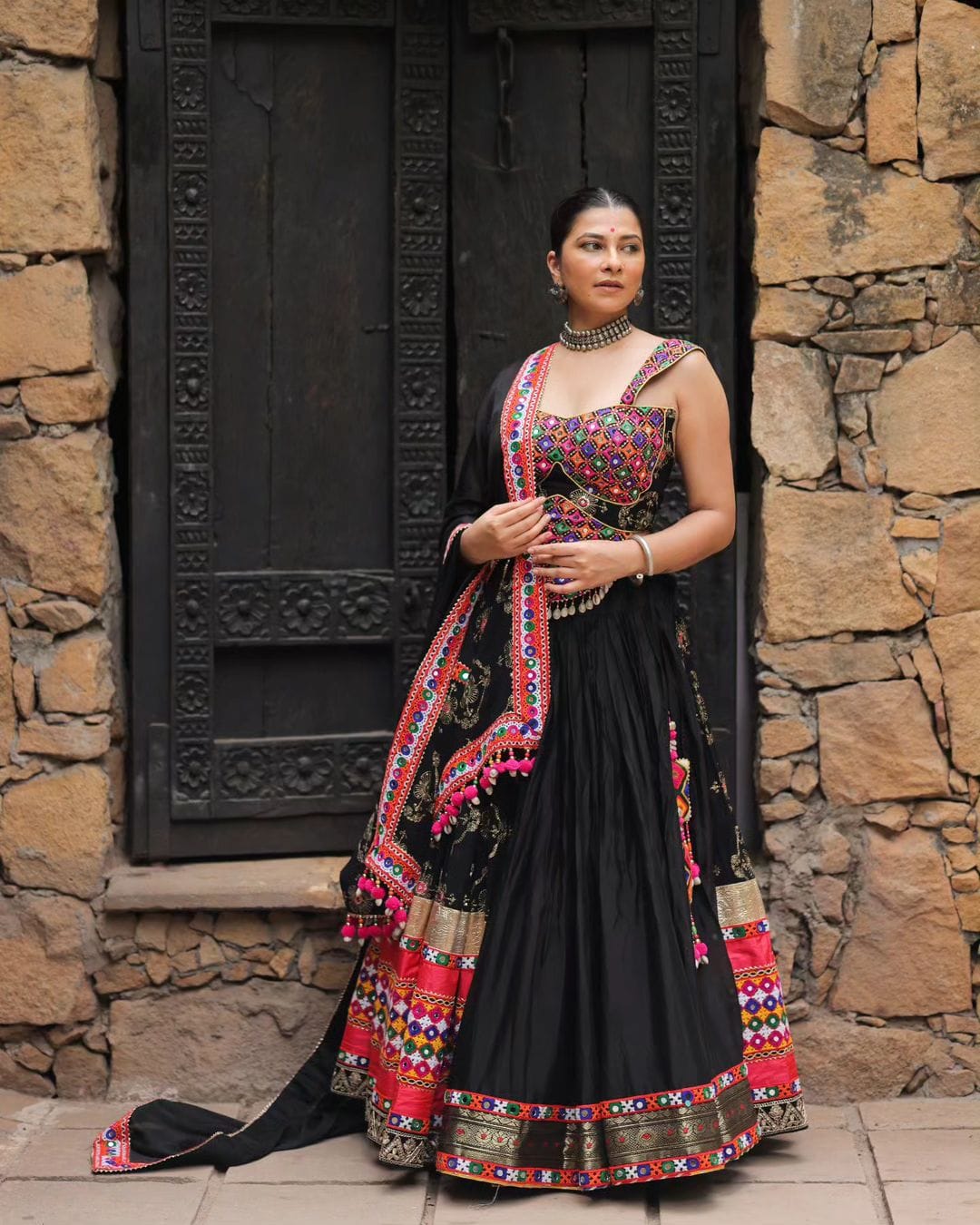 Black lehenga for festive