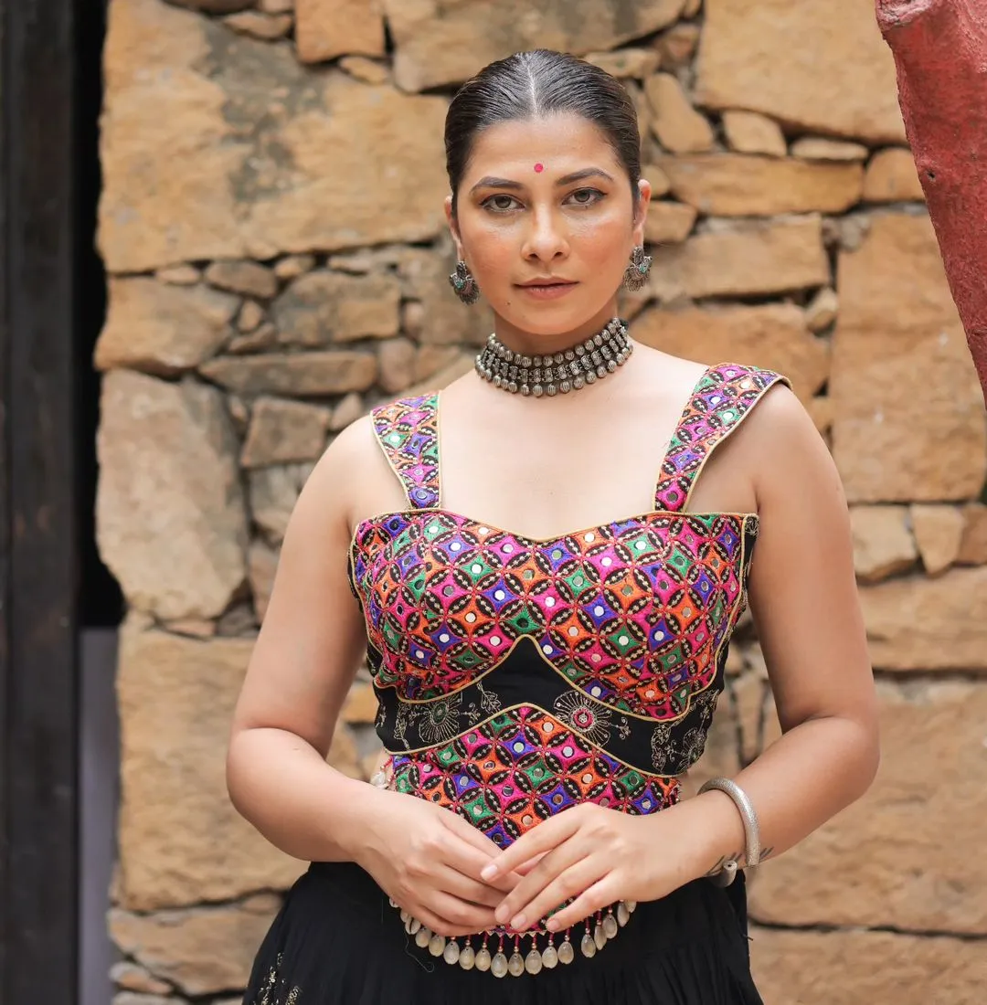 Designer Black Garba Lehenga Choli for Festive Season
