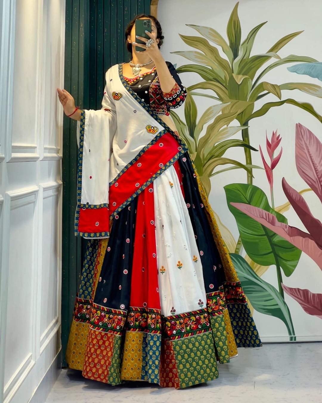 Vibrant Multicolor Navratri Lehenga Choli Set