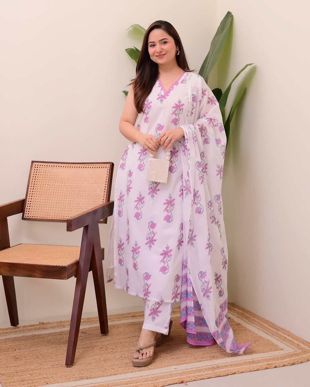 Pink salwar suit for daily wear