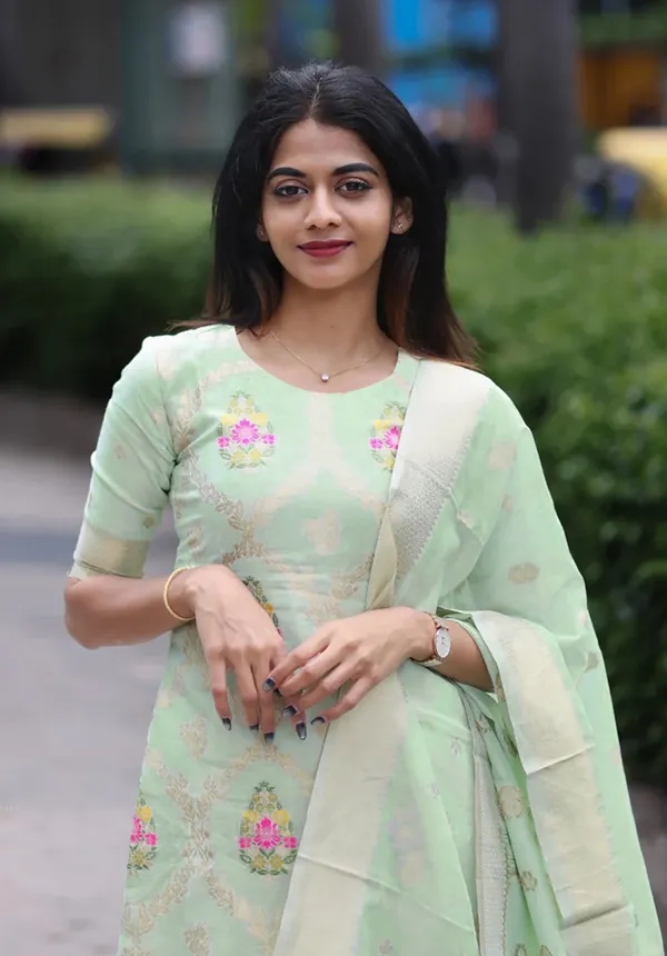 Elegant Pista Festive Wear Kurta Pant Set