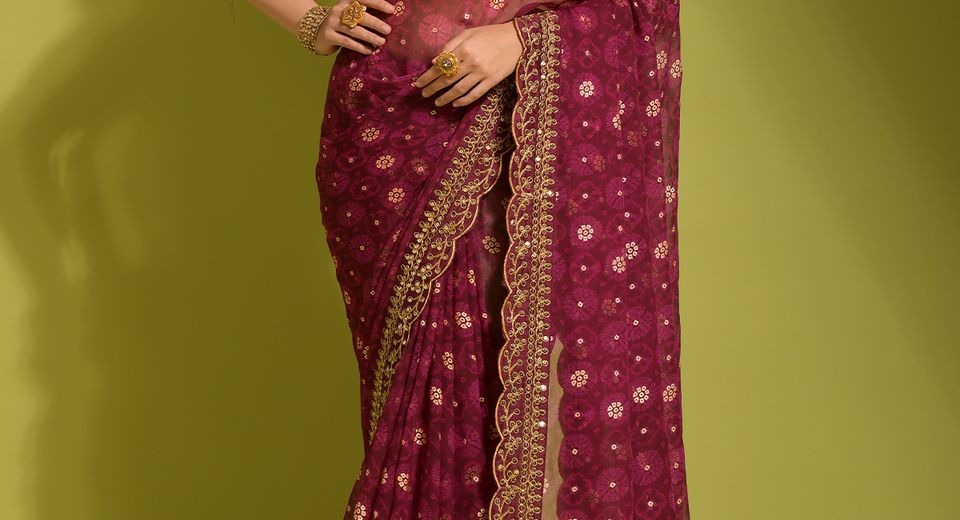 How to Accessorize a Georgette Saree Without Shortening Its Life