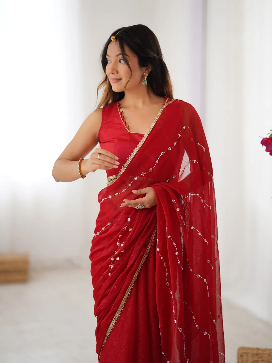 Heavy Sitara Fancy Saree for Wedding & Party Wear
