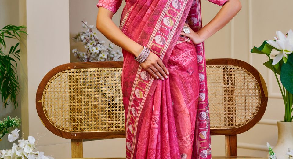Handwoven Stole as an Alternative to a Full Dupatta for Modern Ethnic Dressing