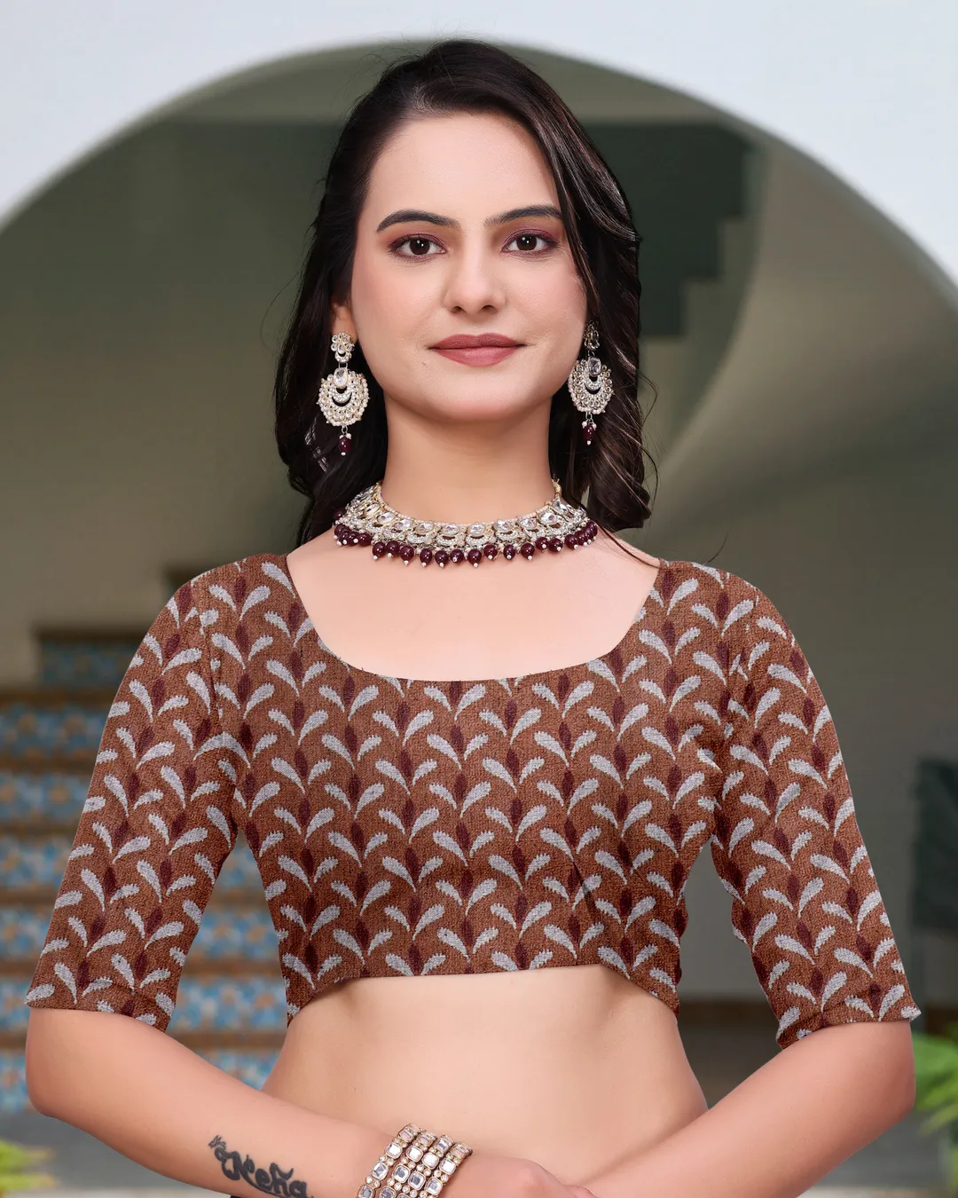 Printed Mal Cotton Saree With Designer Pallu by VARNAVI