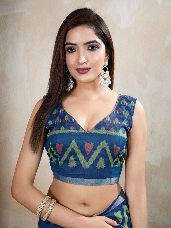 Buy Mauve Chanderi Cotton Woven Motif Saree For Her Styles!
