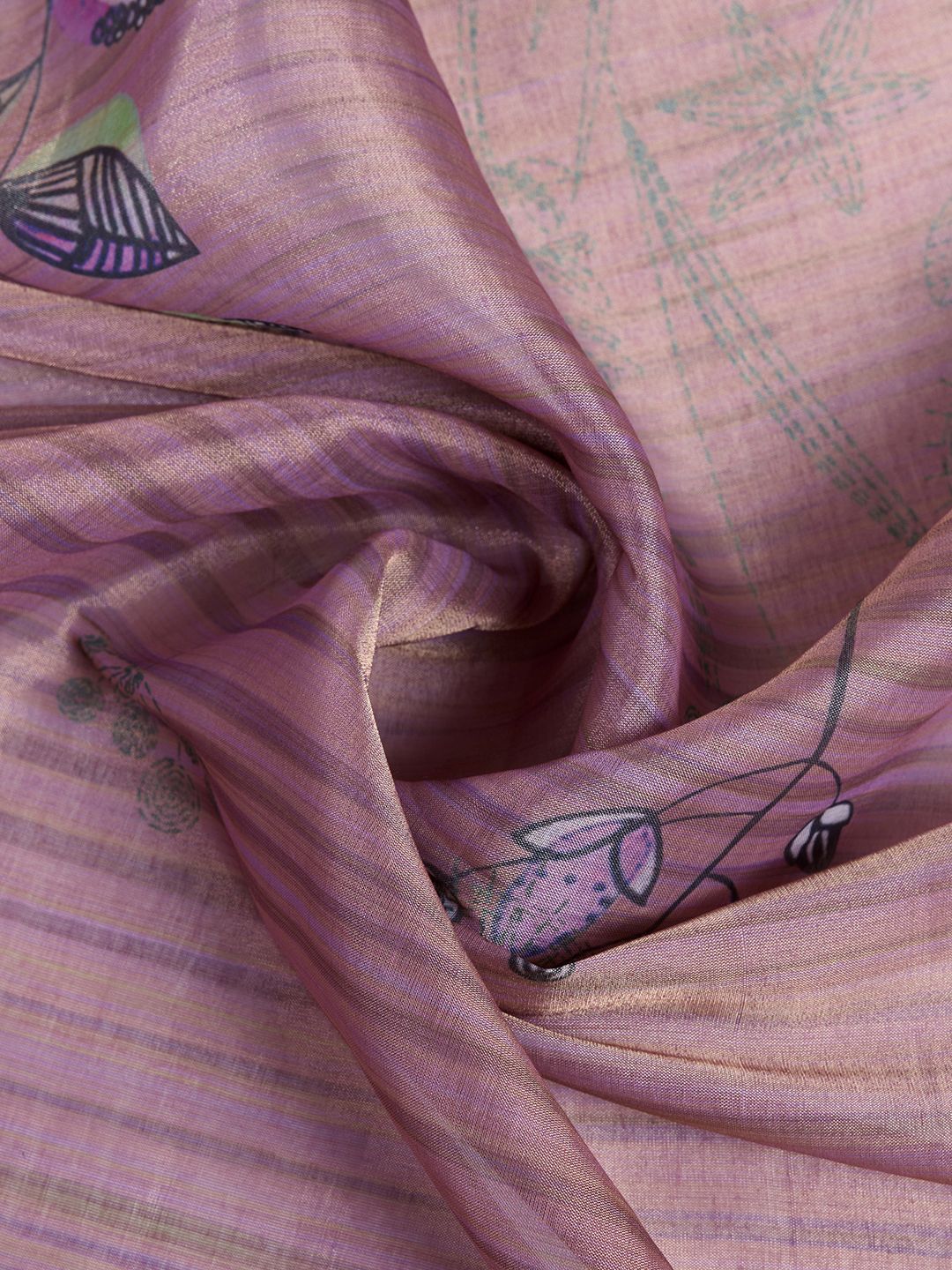 Buy Mauve Erode Cotton Saree with Graceful Purple Border