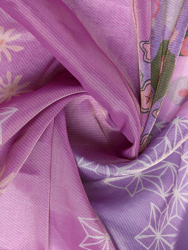 Elegant Lilac Floral Erode Cotton Saree with Contrast Pallu