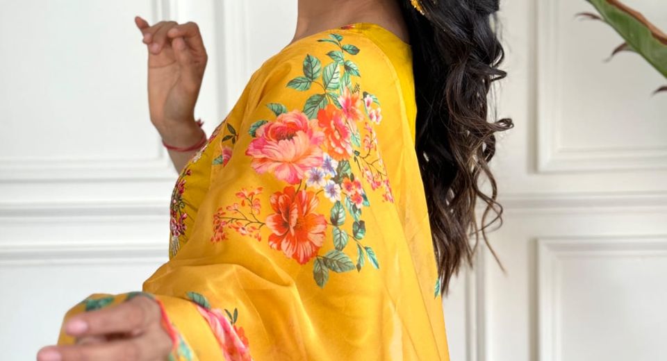 A Modest Ethnic Dress for a School Farewell Lunch That Feels Special