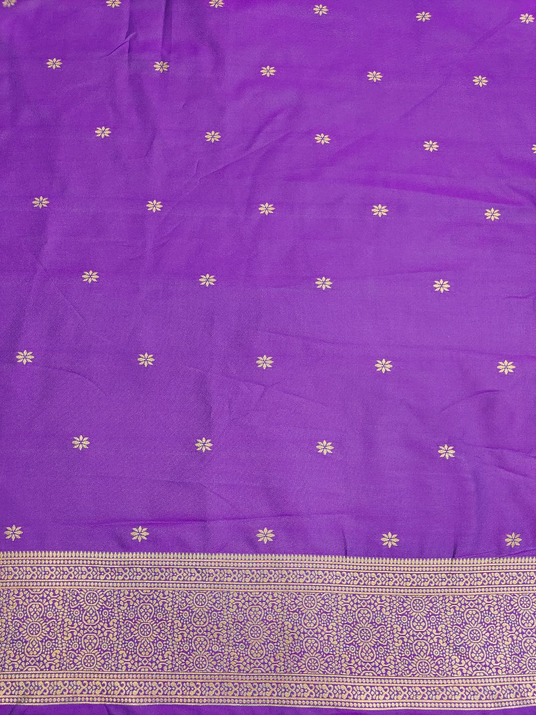 Firozi Banarasi Soft Silk Saree with Wine Purple Zari Border | Varnavi