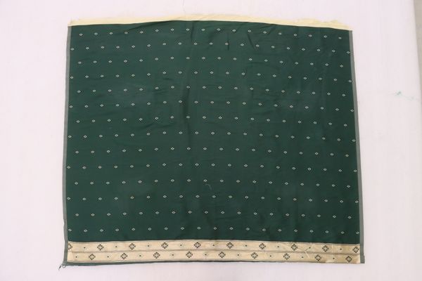 Cream Paithani Silk Saree with Teal Green Floral Jacquard Border