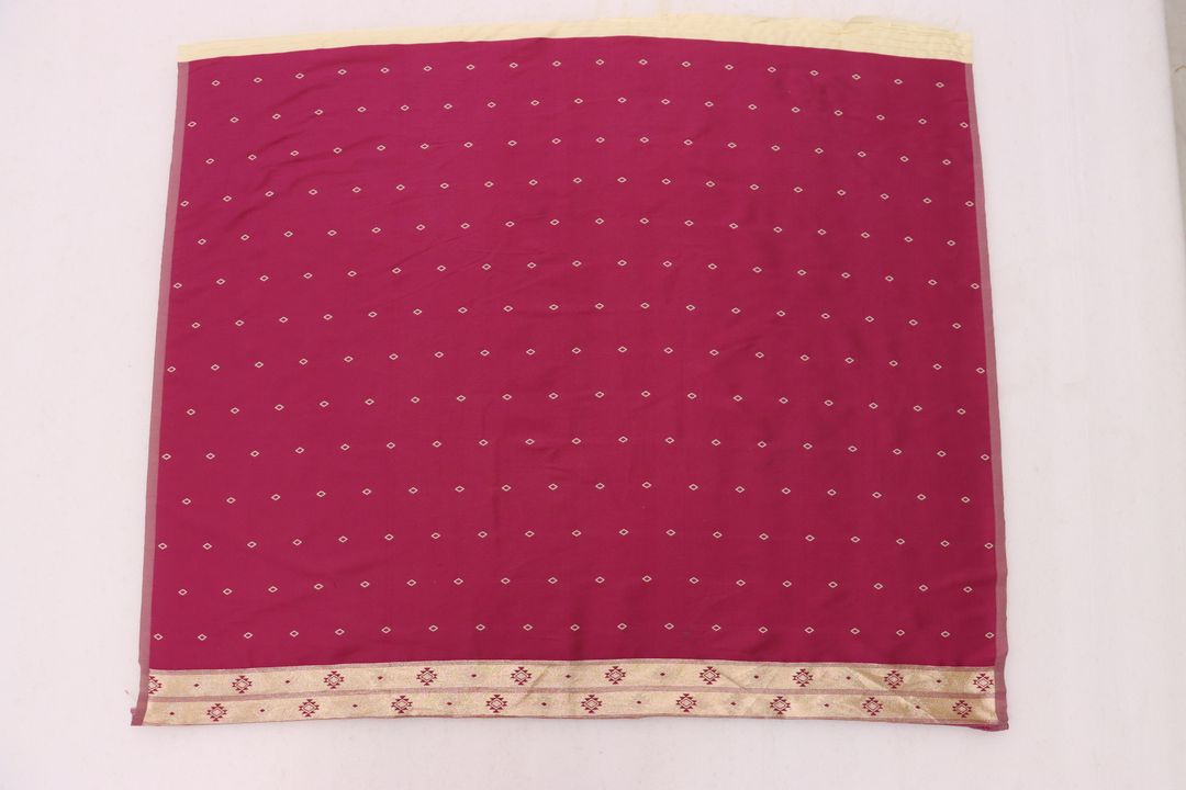 Cream Wine Purple Banarasi Paithani Silk Saree Online