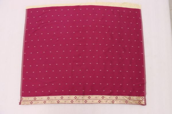 Cream Wine Purple Banarasi Paithani Silk Saree Online