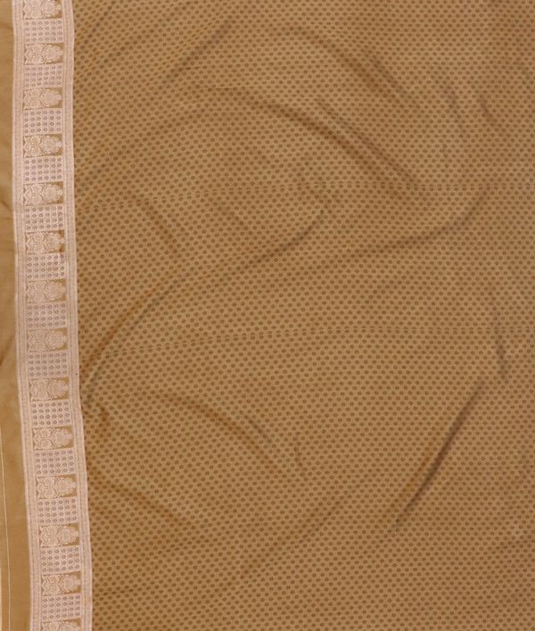 Antique Gold Zari Woven Satin Silk Saree Online
