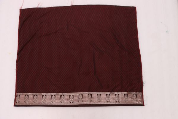 Maroon Antique Gold Zari Satin Silk Saree Online