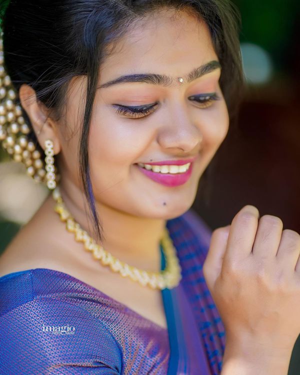 Blue Purple Banarasi Soft Silk Saree with Woven Border