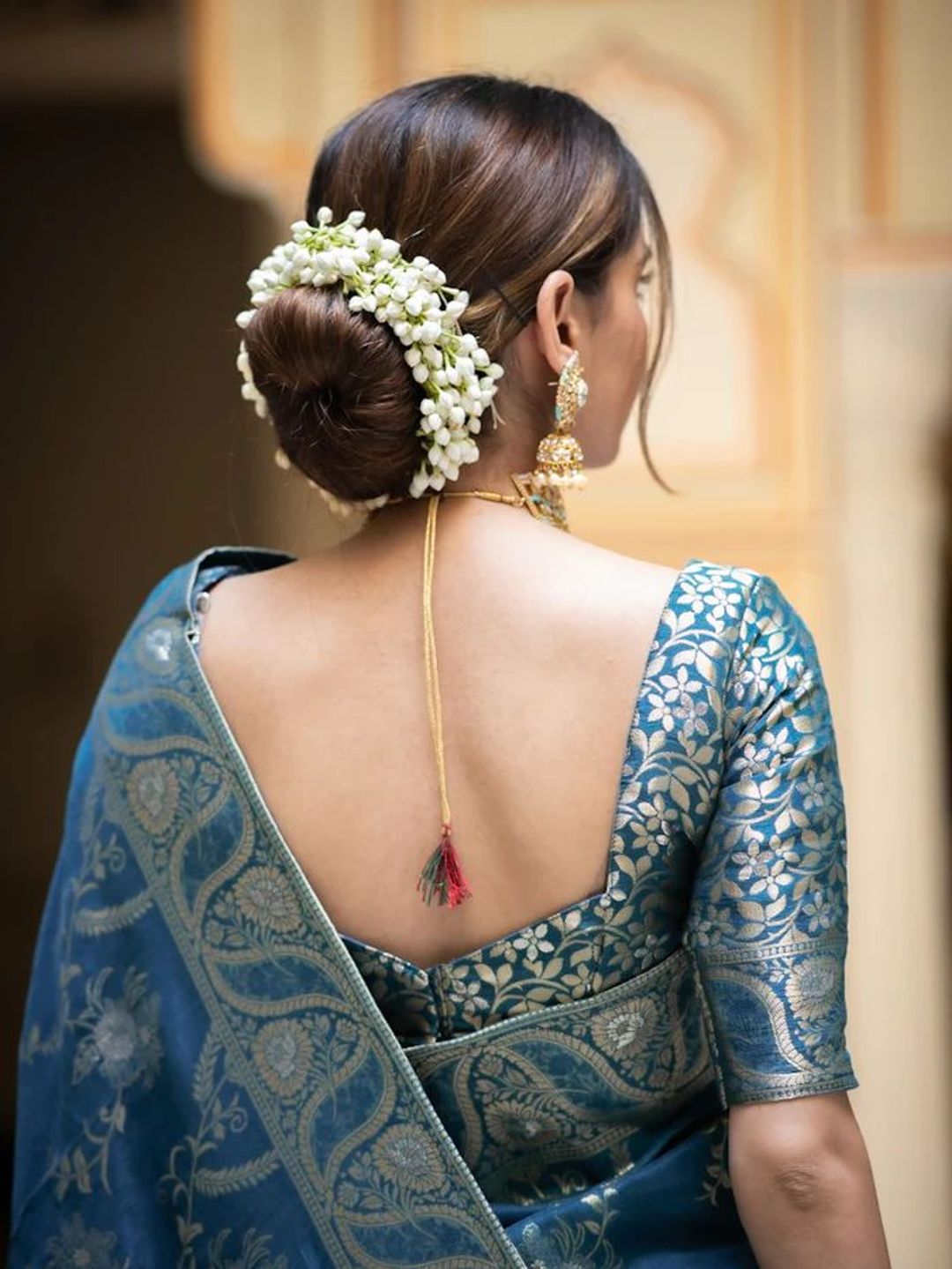 Royal Teal Blue Banarasi Soft Silk Saree with Zari Floral Weave